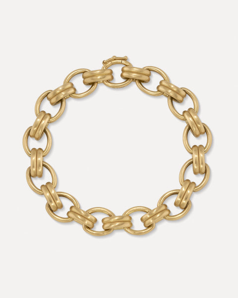 Tiffany T Diamond Double Chain Bracelet in 18K Gold, Small