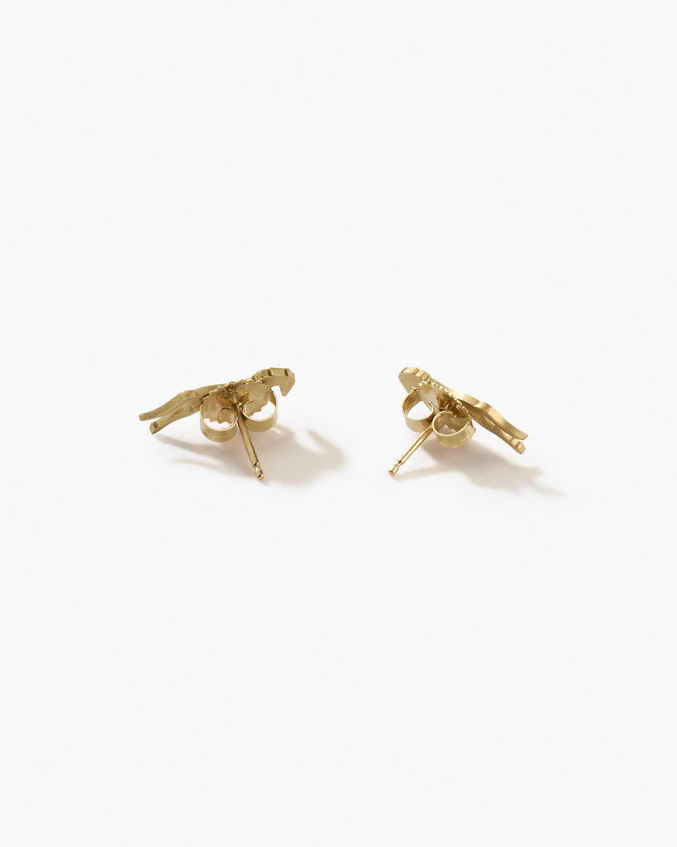 Gold Classic "Little Filly" Studs - Irene Neuwirth