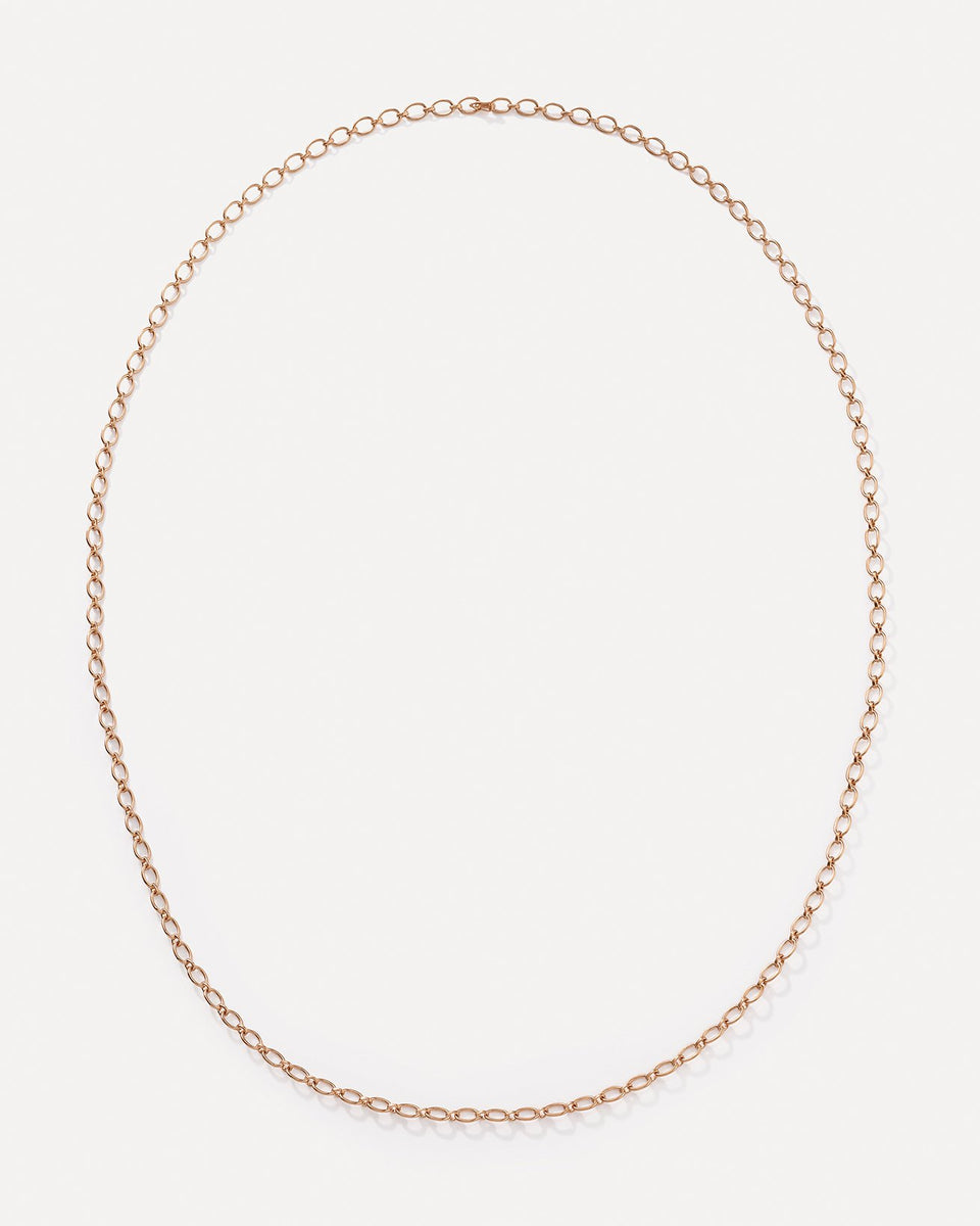 Small Oval Link Chain Long Necklace - Irene Neuwirth
