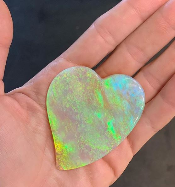 You're welcome! Just in time for Valentine’s Day... after four years of waiting, finally an opal heart as big and beautiful as mine!