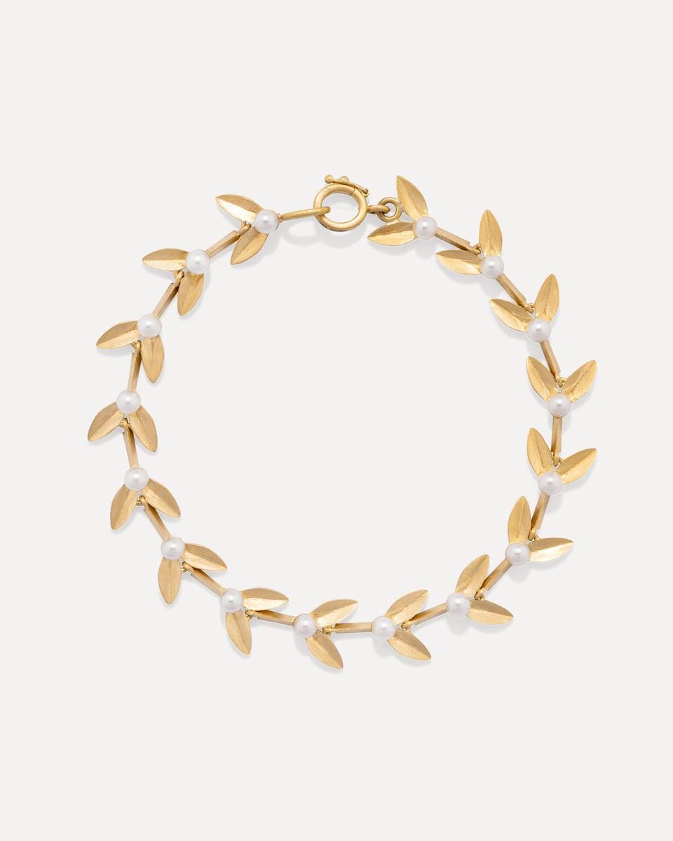 Golden Blossom Vine Bracelet - Irene Neuwirth