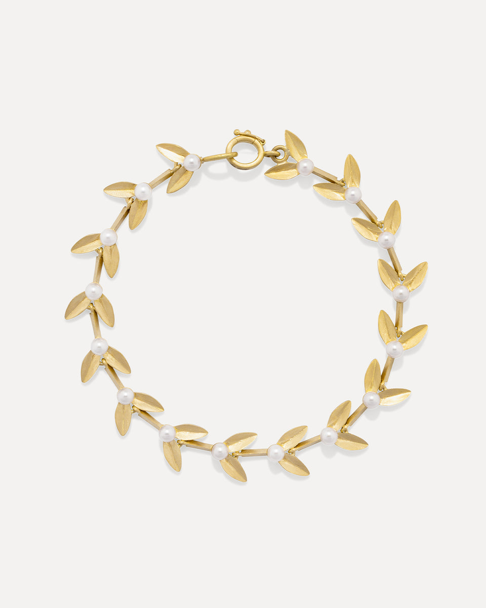 Golden Blossom Vine Bracelet - Irene Neuwirth