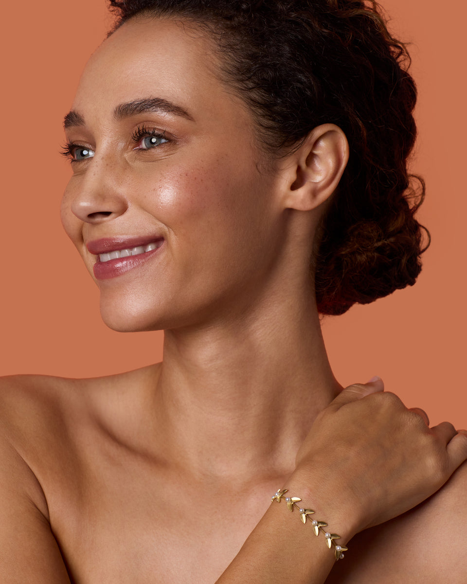 Golden Blossom Vine Bracelet - Irene Neuwirth