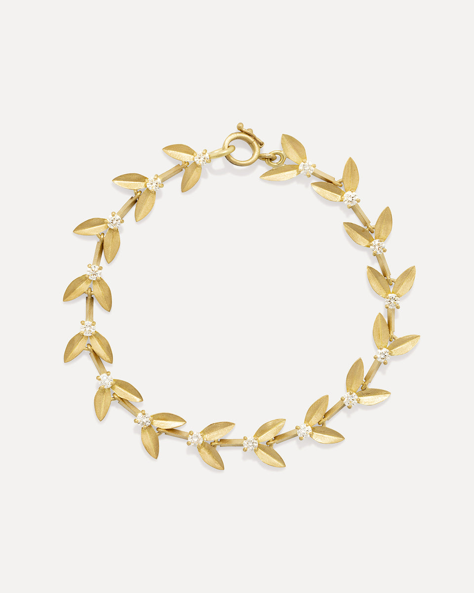 Golden Blossom Vine Bracelet - Irene Neuwirth