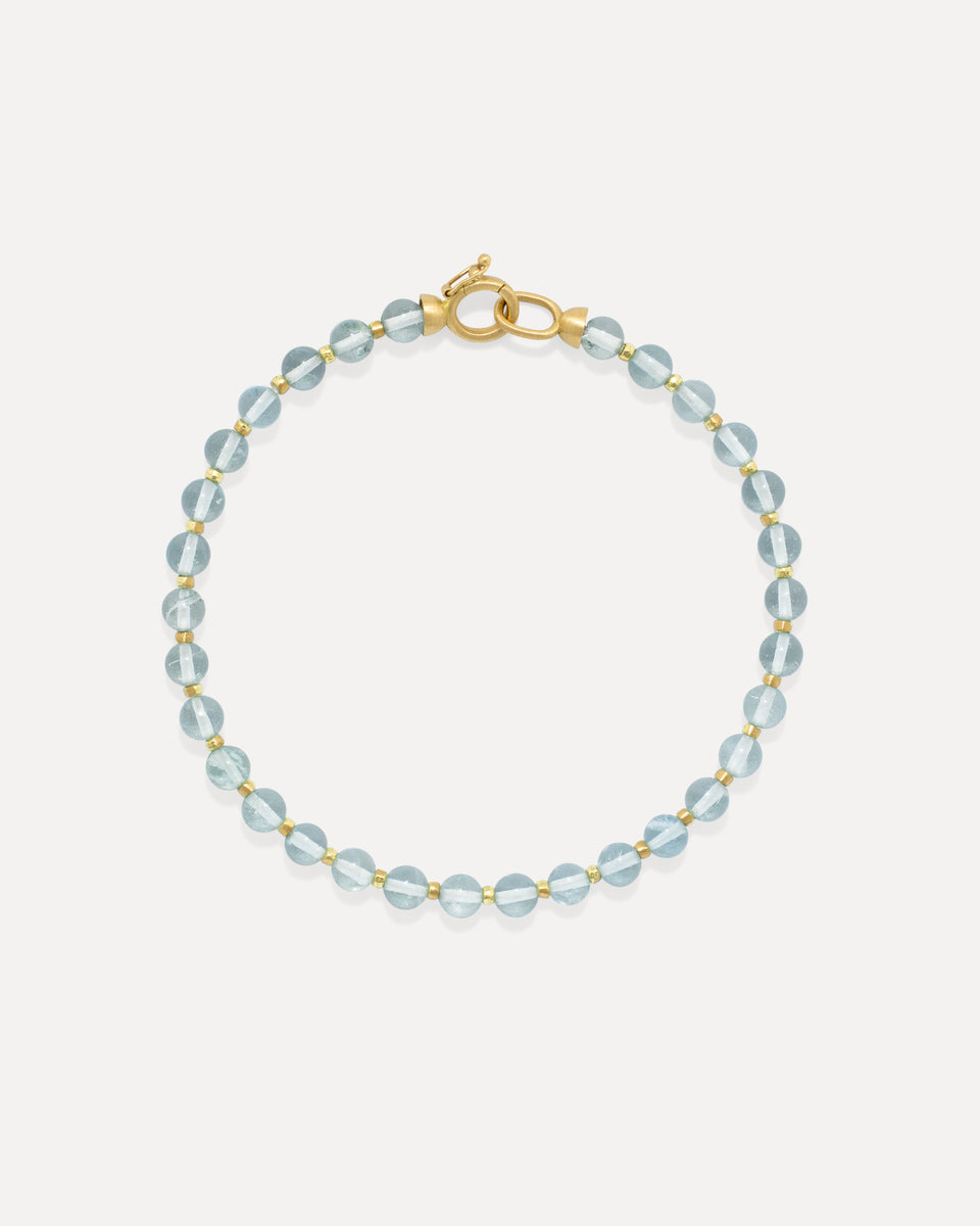 Petite Gumball Gold Beaded Bracelet