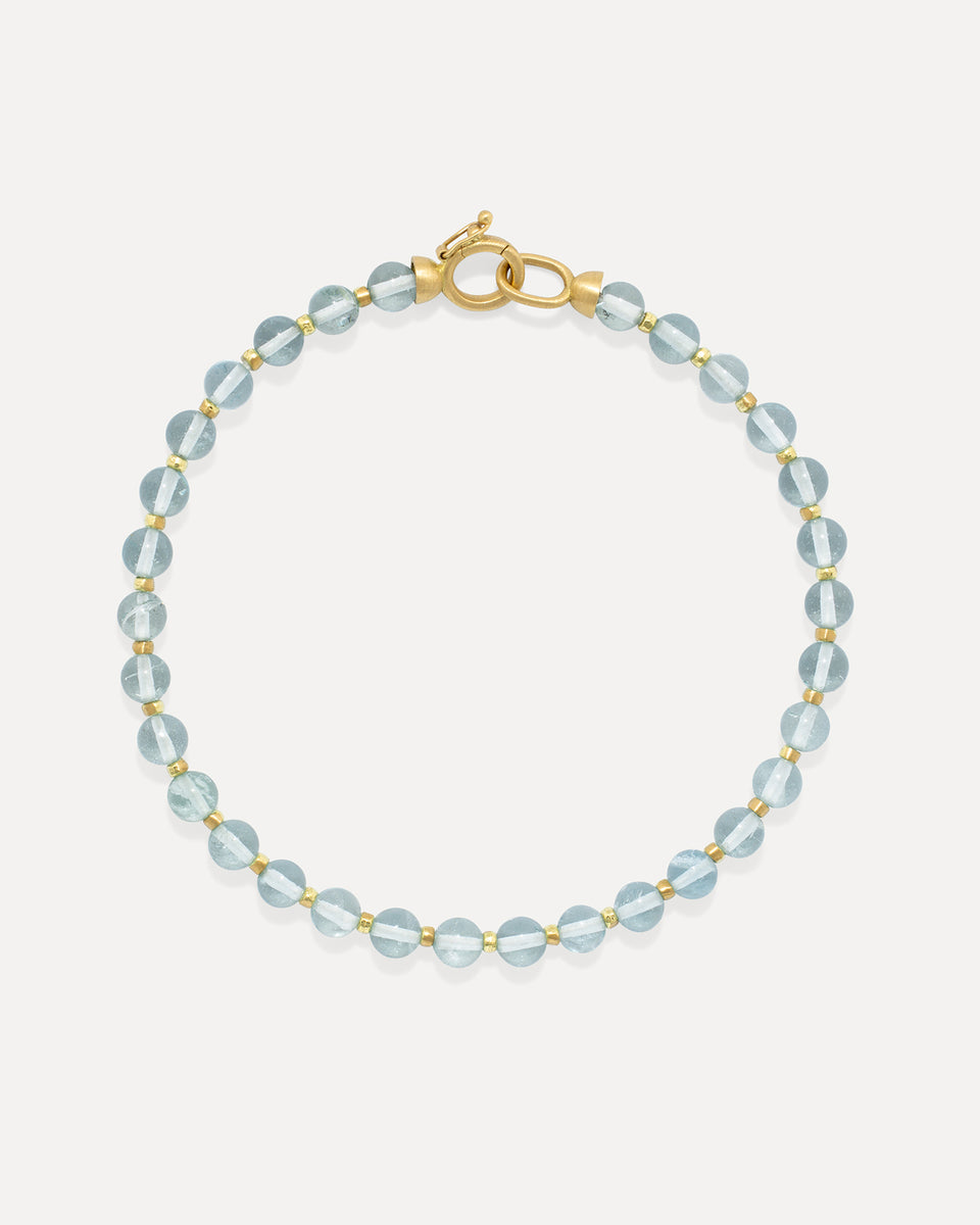 Petite Gumball Gold Beaded Bracelet - Irene Neuwirth