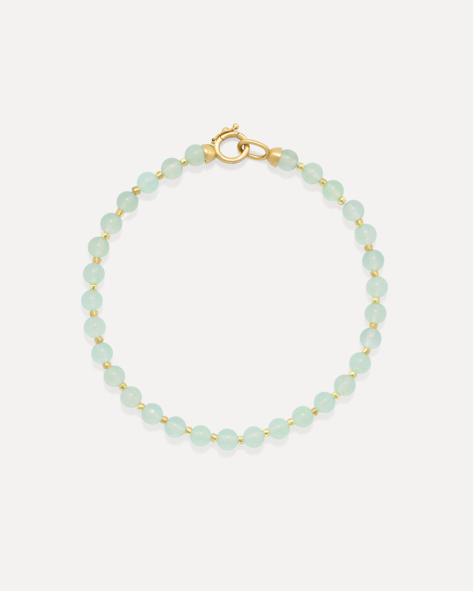 Petite Gumball Gold Beaded Bracelet