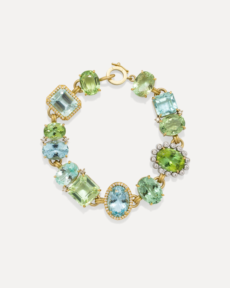 One of a Kind Diamond Heroic Link Bracelet - Irene Neuwirth