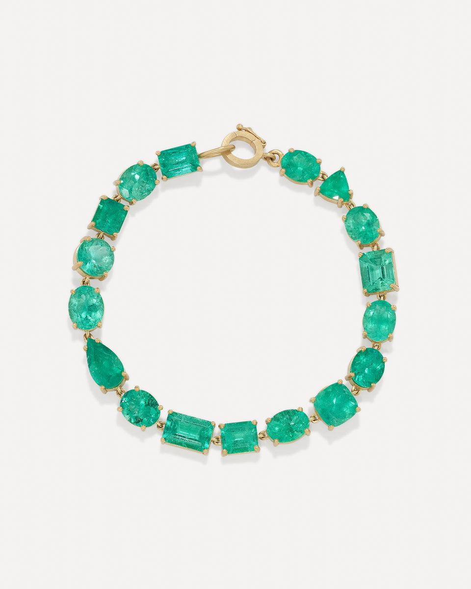 One of a Kind Gemmy Gem Link Bracelet - Irene Neuwirth