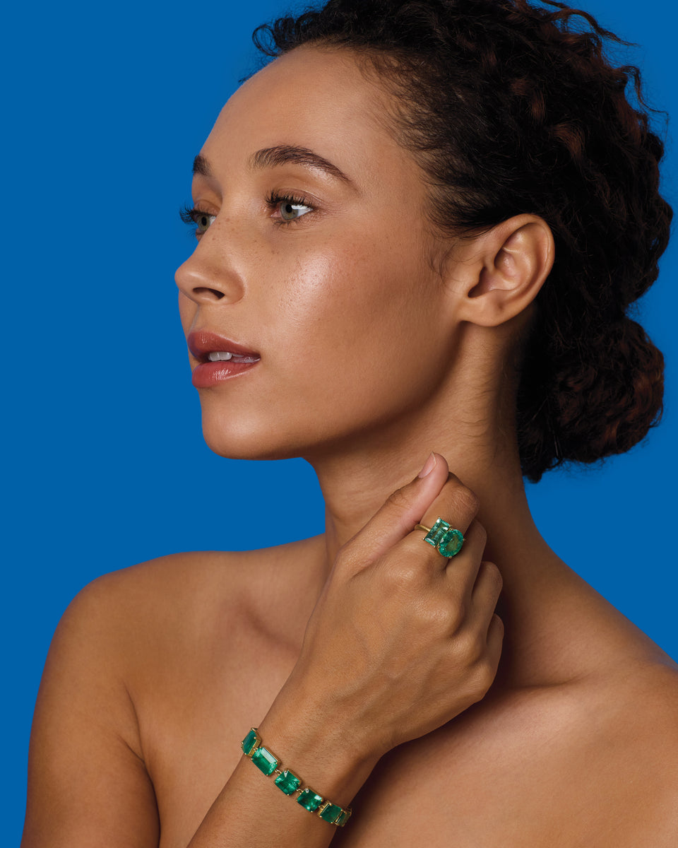 One of a Kind Gemmy Gem Double Stone Ring