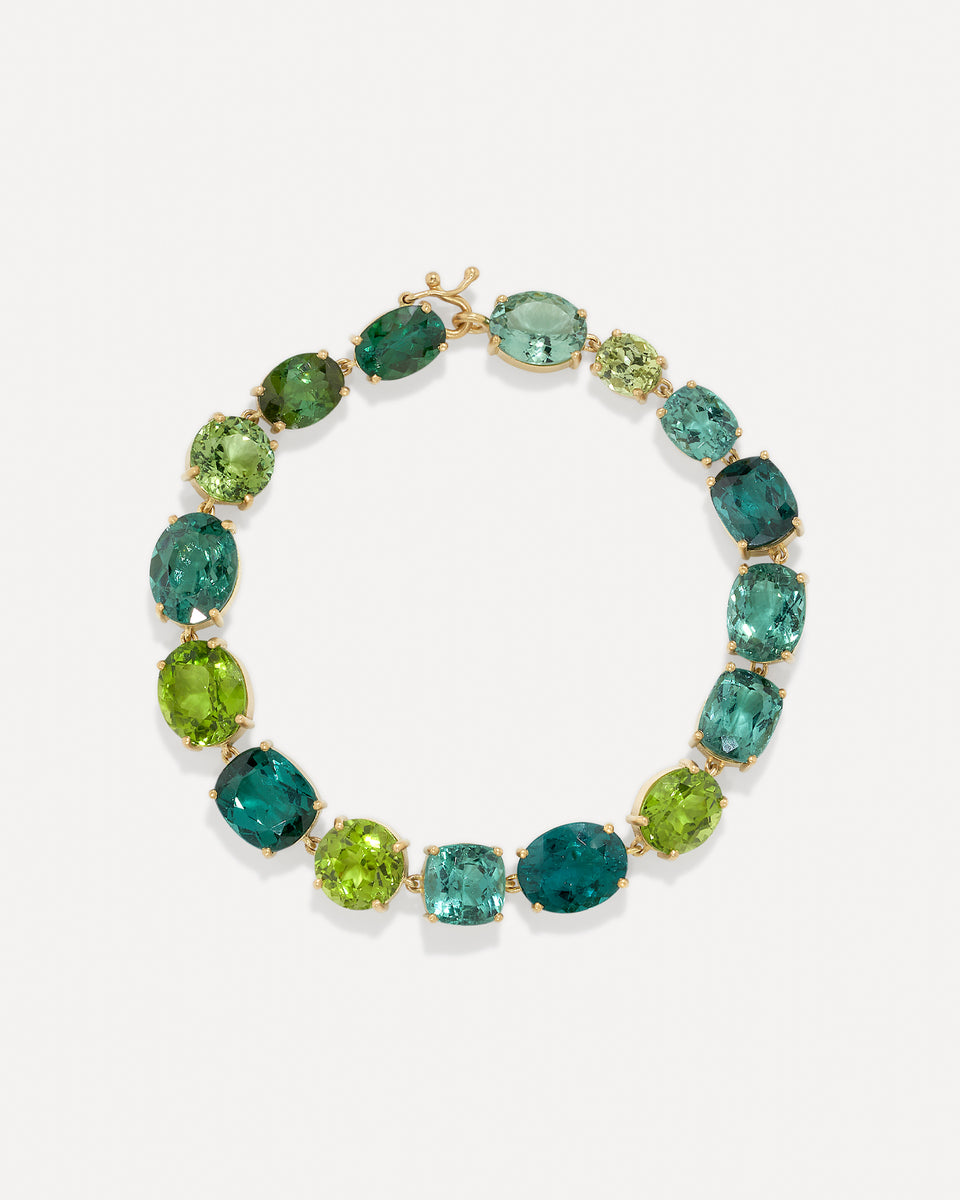 One of a Kind Gemmy Gem Link Bracelet - Irene Neuwirth