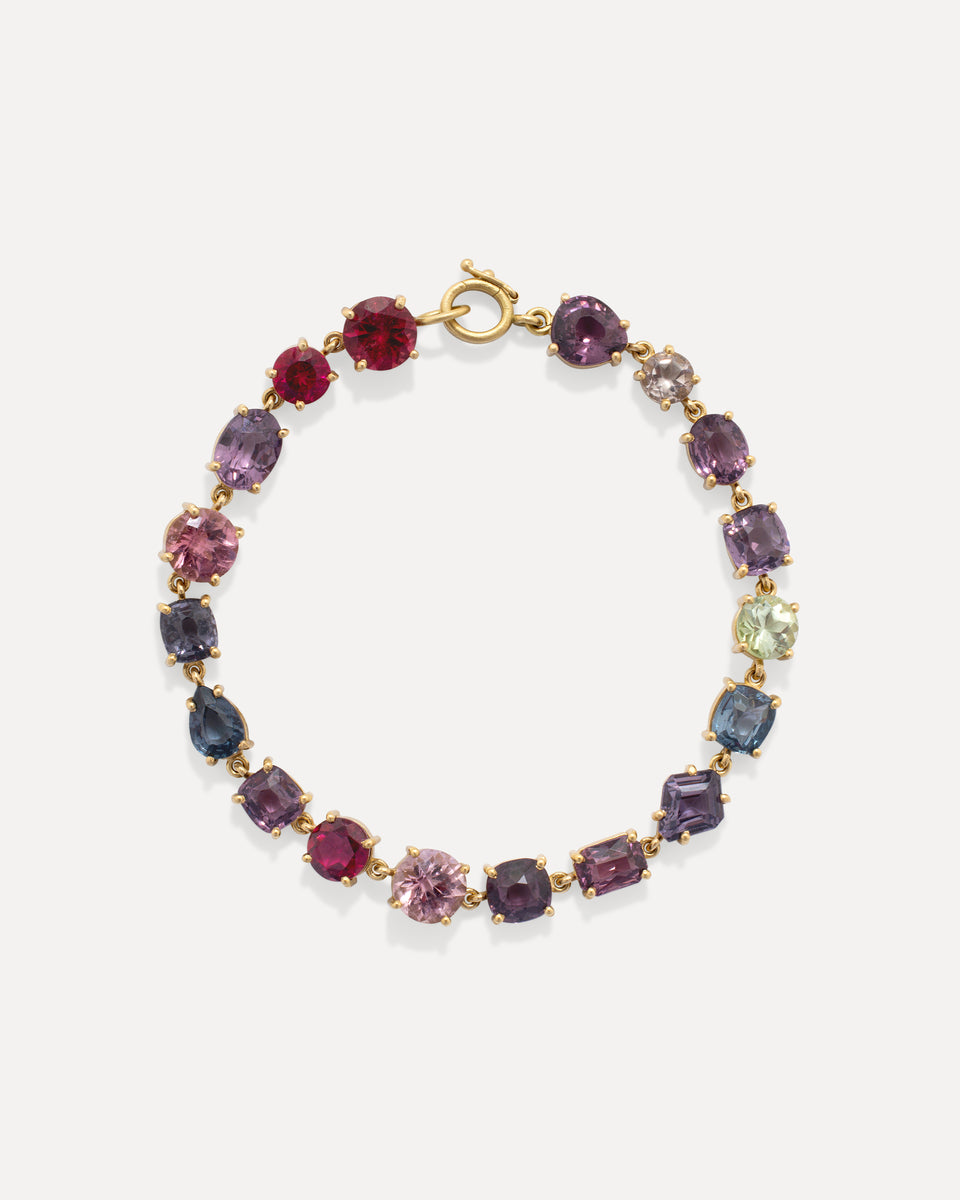 One of a Kind Gemmy Gem Link Bracelet - Irene Neuwirth