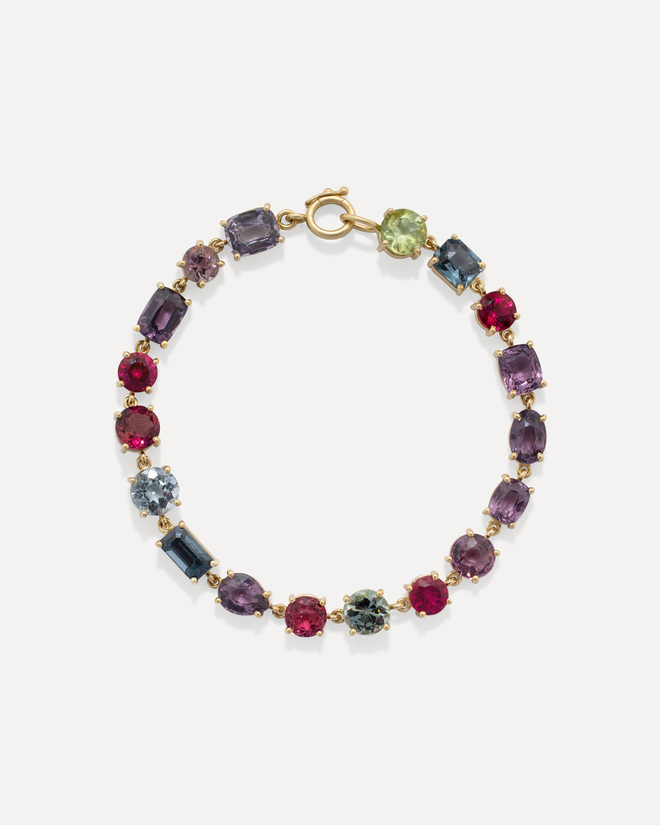 One of a Kind Gemmy Gem Link Bracelet - Irene Neuwirth