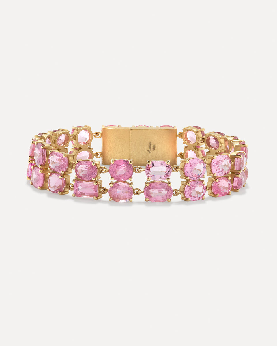 One of a Kind Pavé Double Gemmy Gem Link Bracelet - Irene Neuwirth