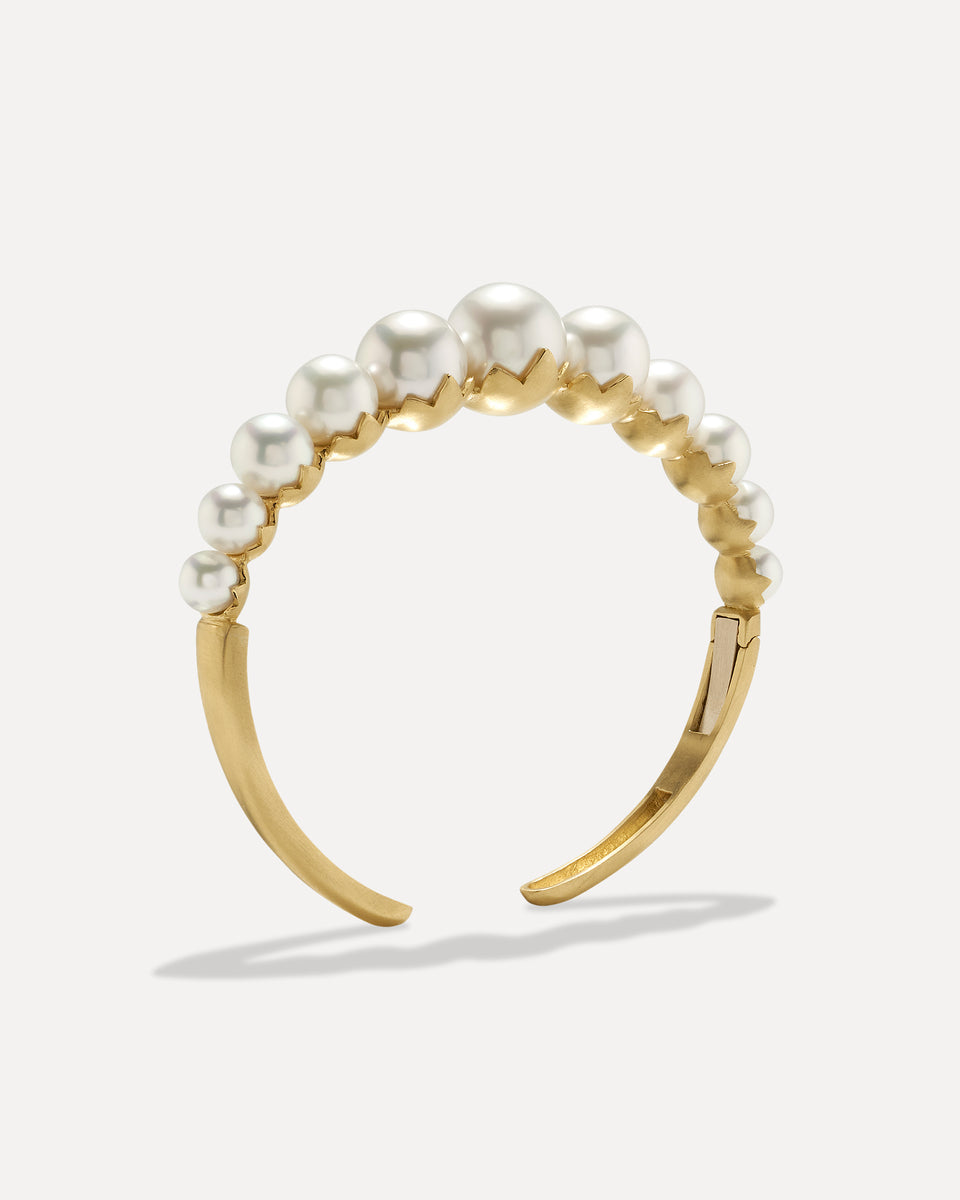 One of a Kind Pearl Blossom Cuff - Irene Neuwirth