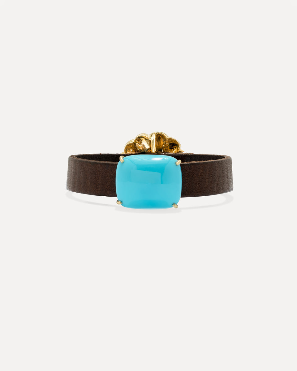 One of a Kind Leather Bracelet - Irene Neuwirth