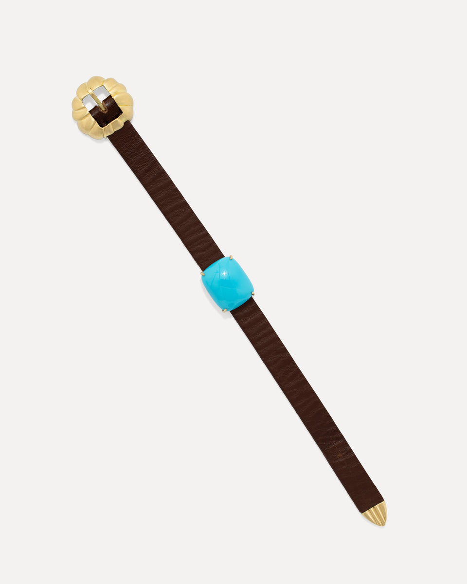 One of a Kind Leather Bracelet - Irene Neuwirth