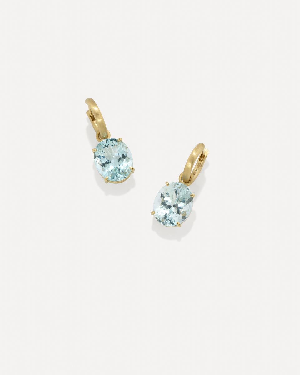 Gem Drop Jeweled Huggies