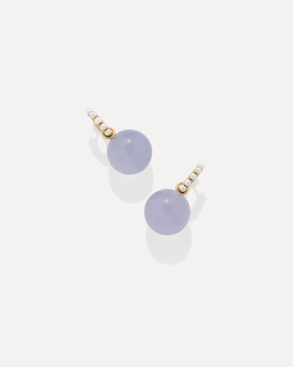 Gumball Studded Drop Jeweled Huggies - Irene Neuwirth