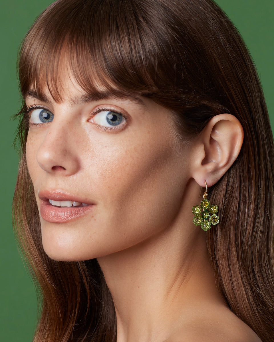 Petite Gem Blossom Floret Earrings - Irene Neuwirth