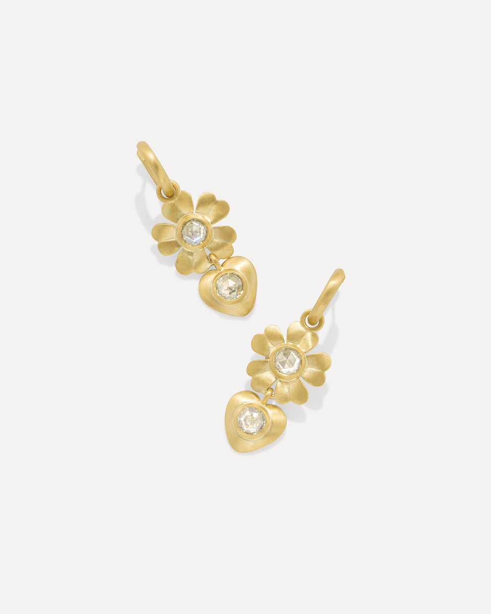Golden Blossom Love Earrings