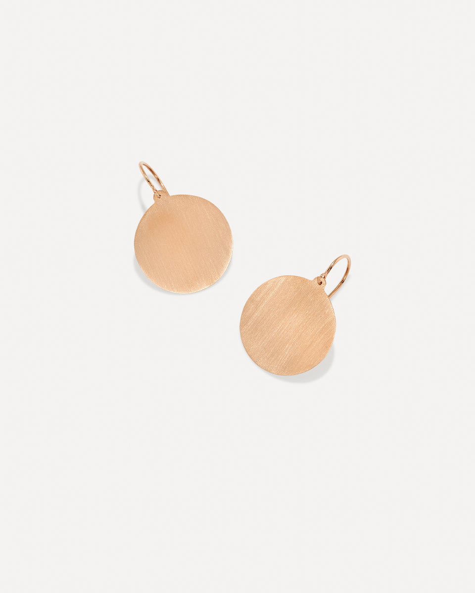 Medium Gold Classic Circle Earrings - Irene Neuwirth