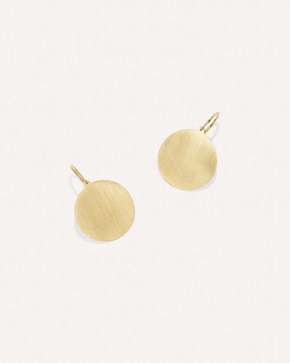 Medium Gold Classic Circle Earrings - Irene Neuwirth