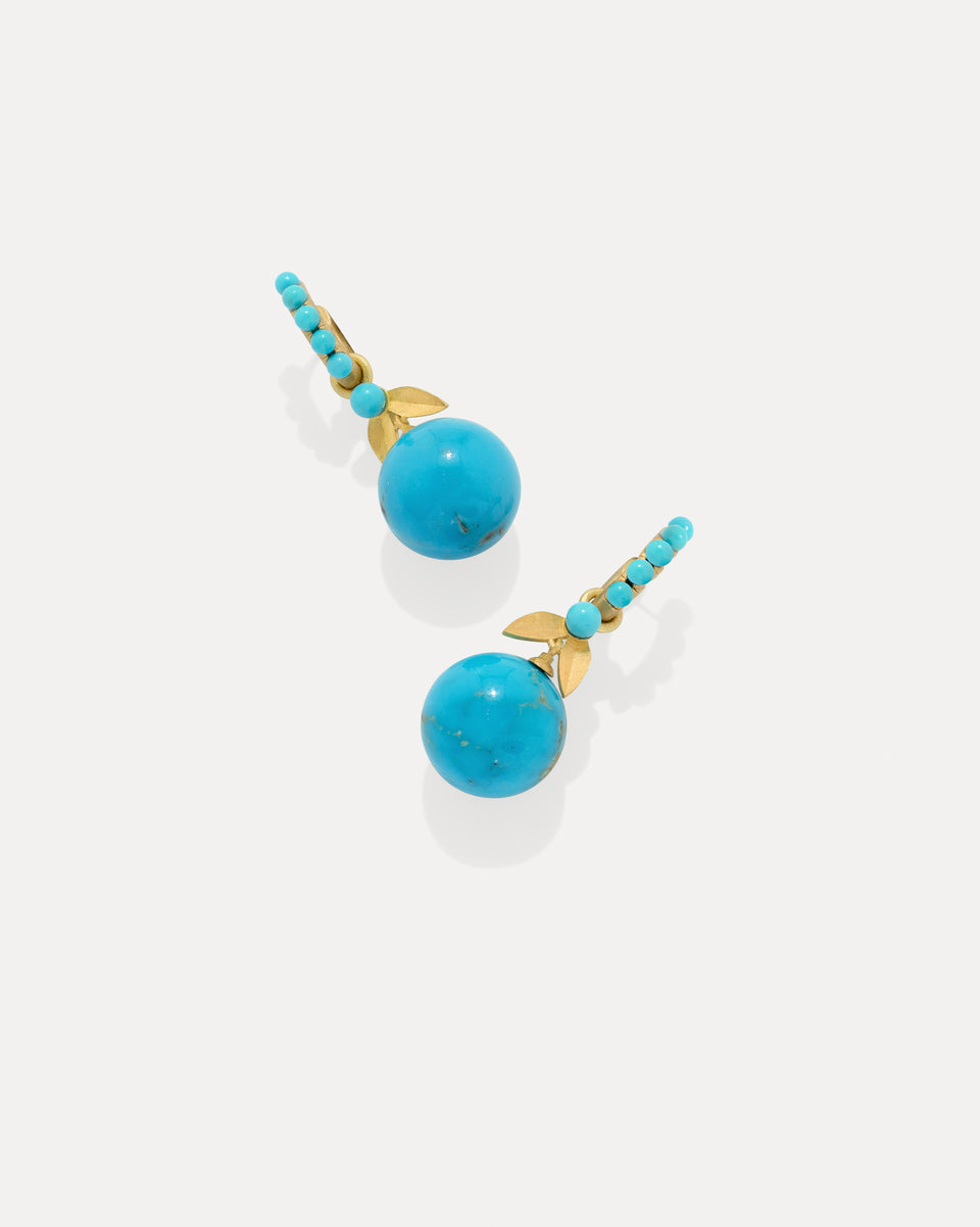 Golden Blossom Gumball Vine Earrings