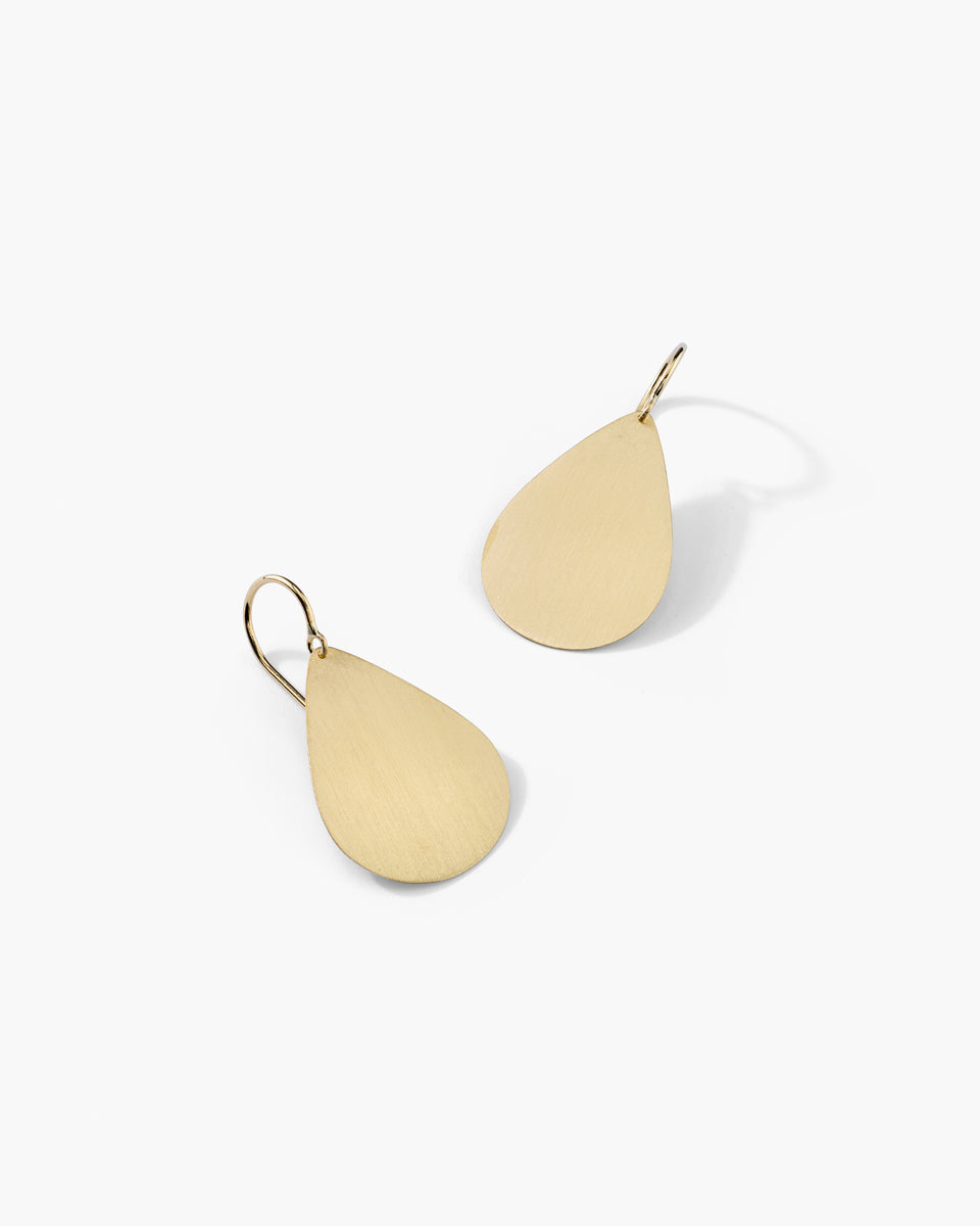 Large Gold Classic Drop Earrings - Irene Neuwirth