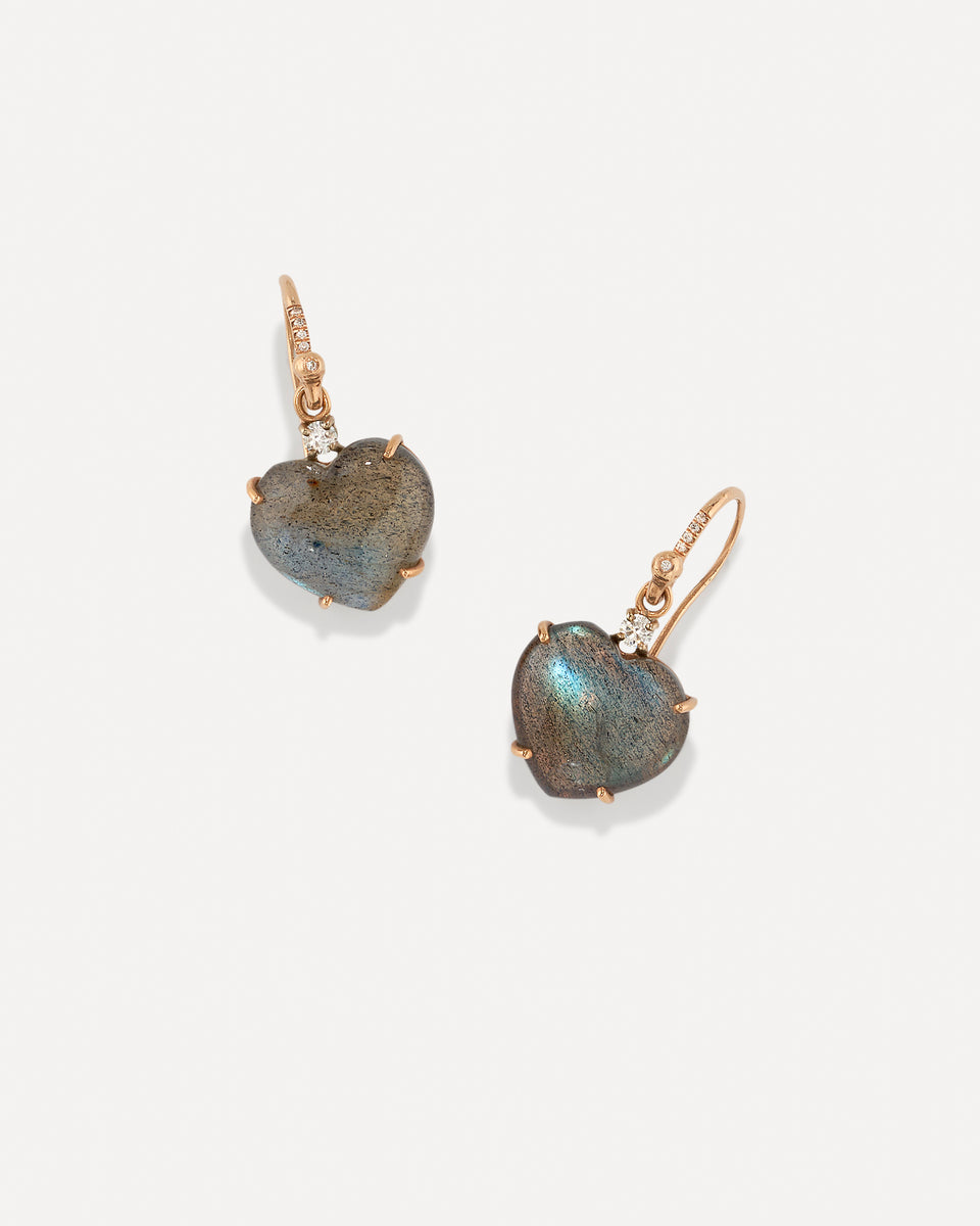 Medium Diamond Love Earrings - Irene Neuwirth