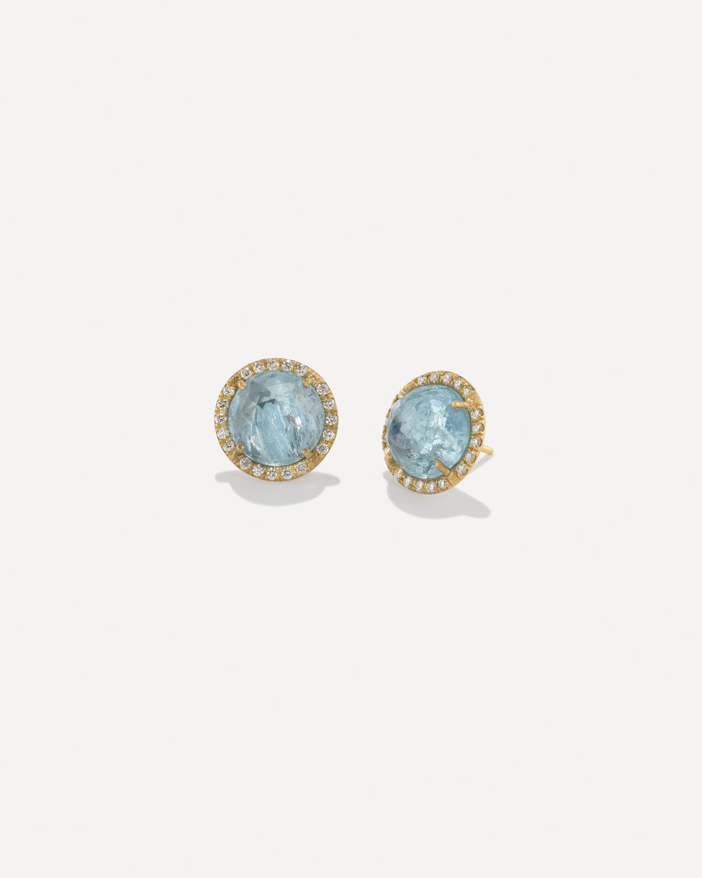 Pavé Halo Medium Classic Studs - Irene Neuwirth