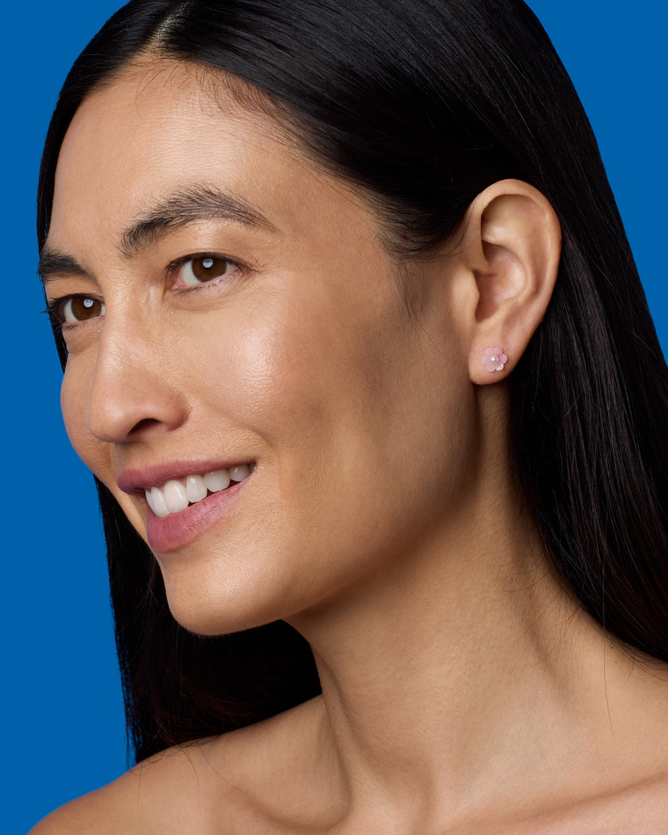 Petite Cherry Blossom Studs - Irene Neuwirth