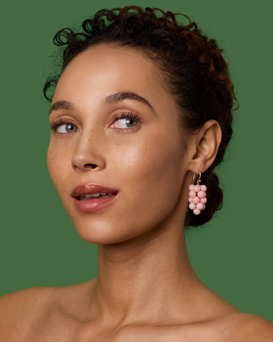 Gumball Grape Earrings