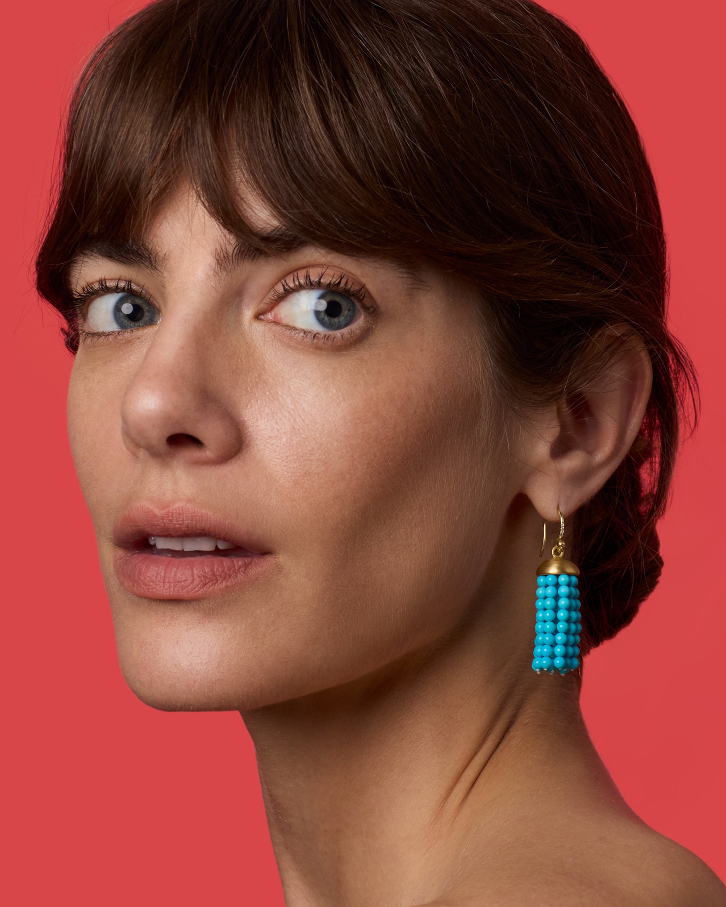 Mini Tassel Earrings 18k Yellow Gold – Irene Neuwirth