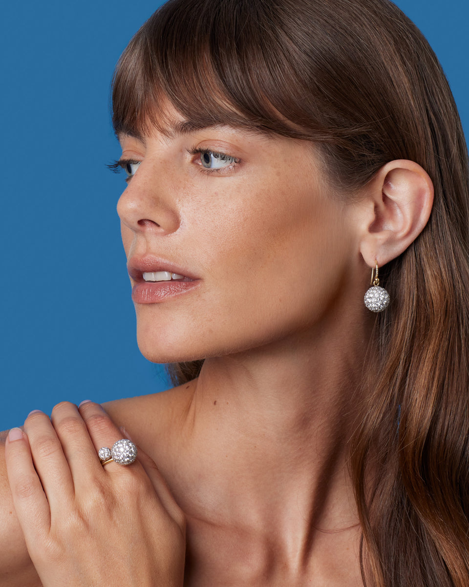 Diamond Gumball Earrings - Irene Neuwirth