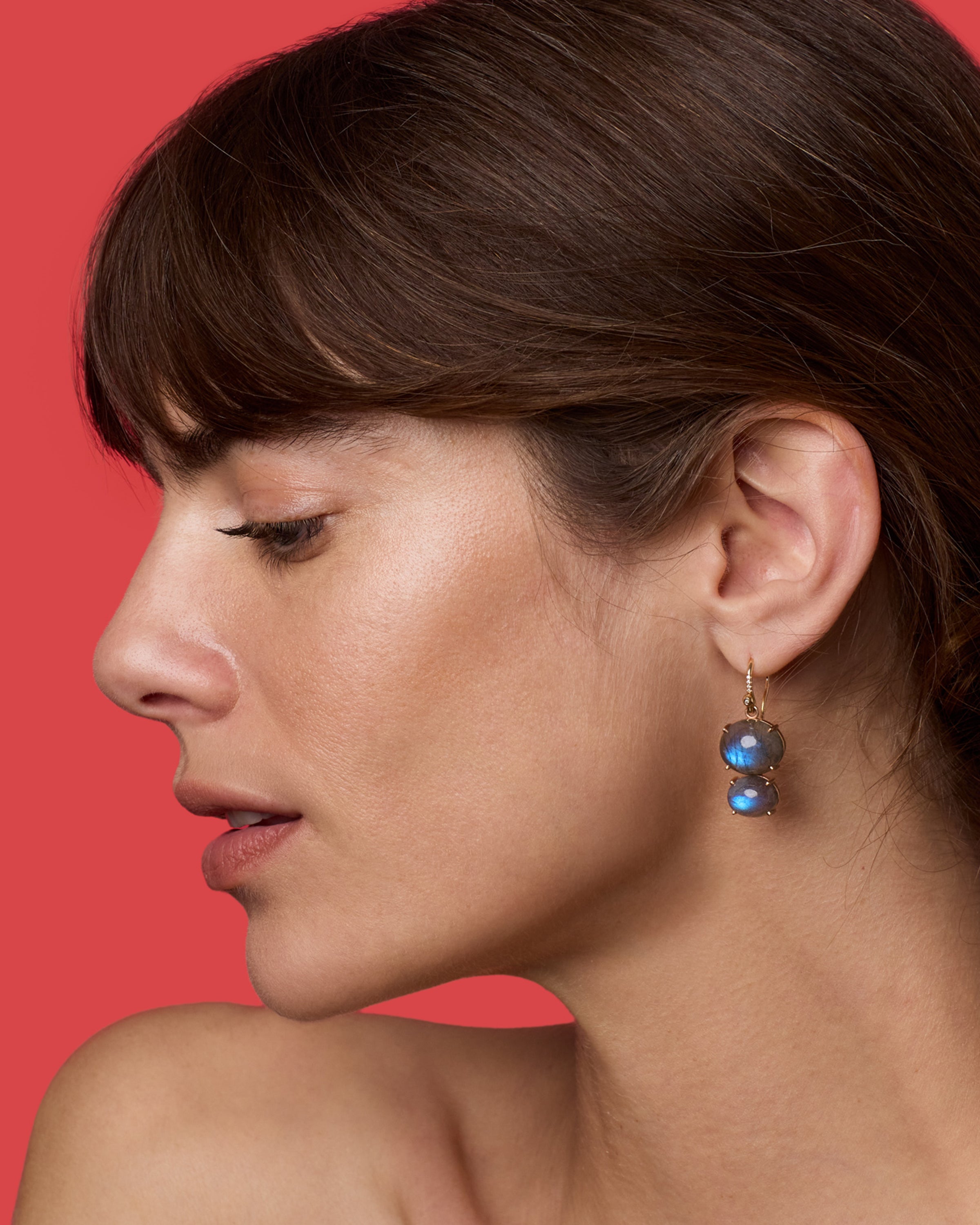 Classic Double Drop Earrings 18k Gold – Irene Neuwirth