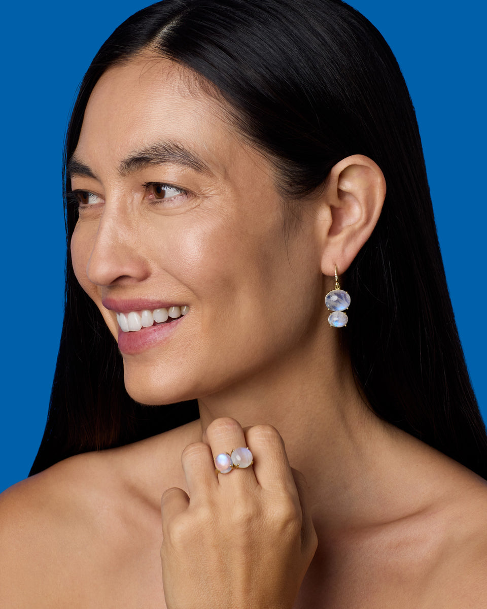 Classic Double Stone Ring - Irene Neuwirth