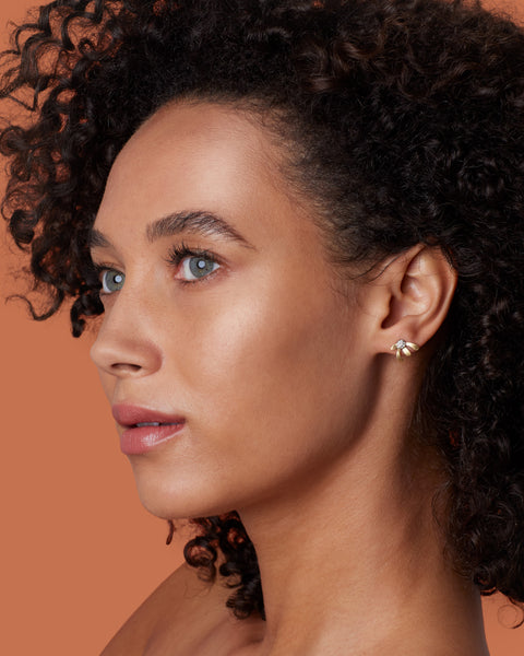 Golden Blossom Wildflower Petal Studs