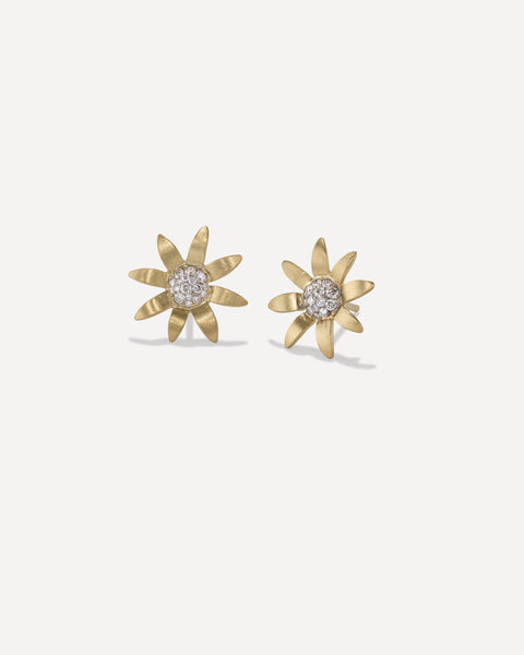 Shop Fine Stud and Tropical Flower Diamond Earrings | Irene Neuwirth