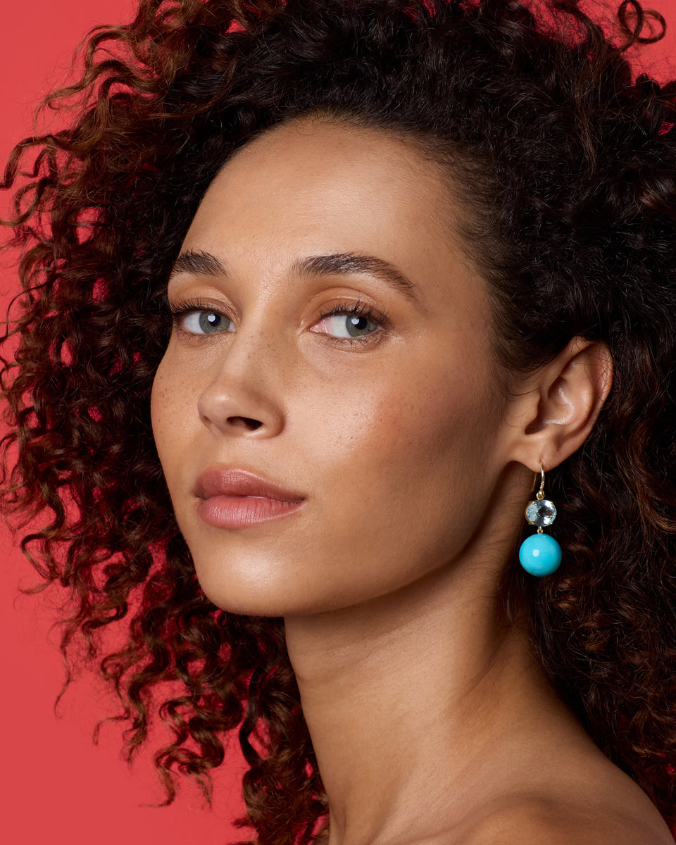 One of a Kind Gemmy Gem Gumball Earrings - Irene Neuwirth