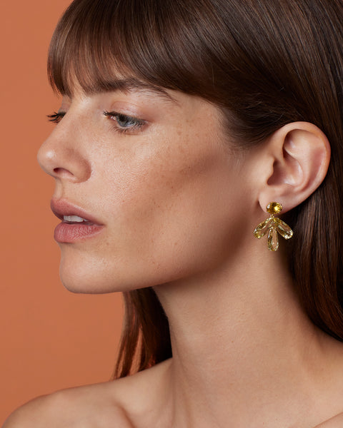 One of a Kind Gemmy Gem Flora Earrings - Irene Neuwirth