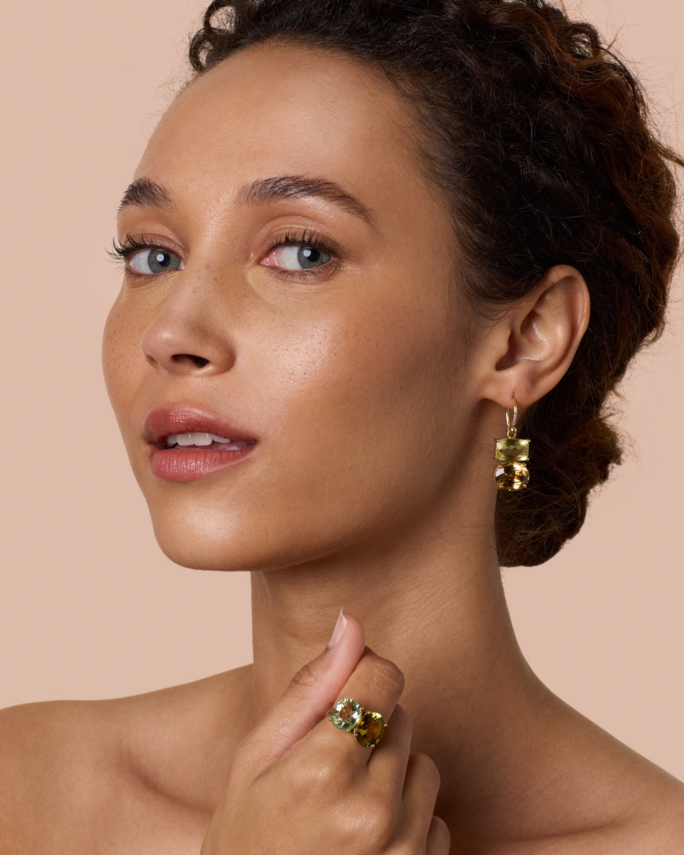 One of a Kind Gemmy Gem Double Stone Ring