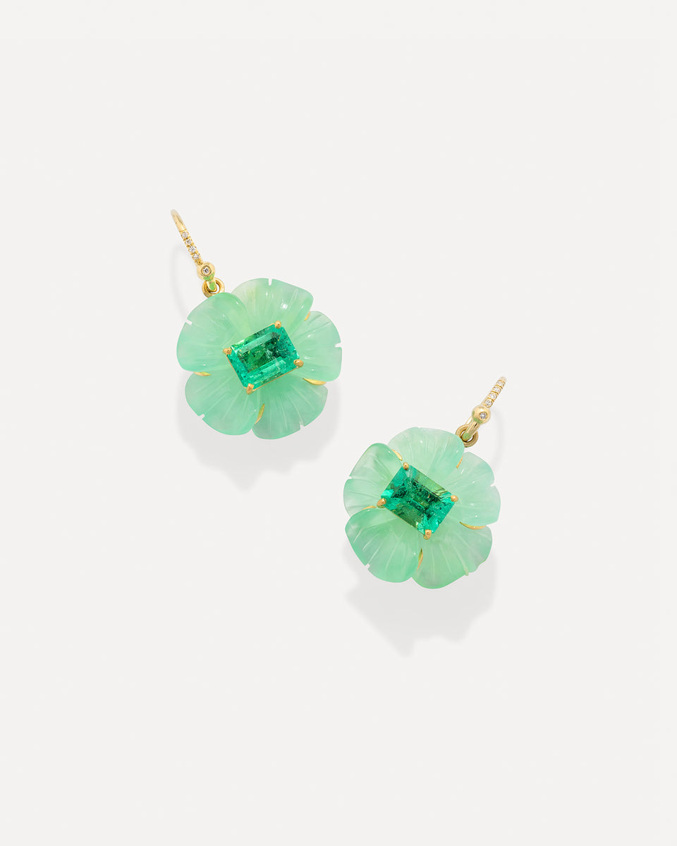 One of a Kind Tropical Flower Earrings