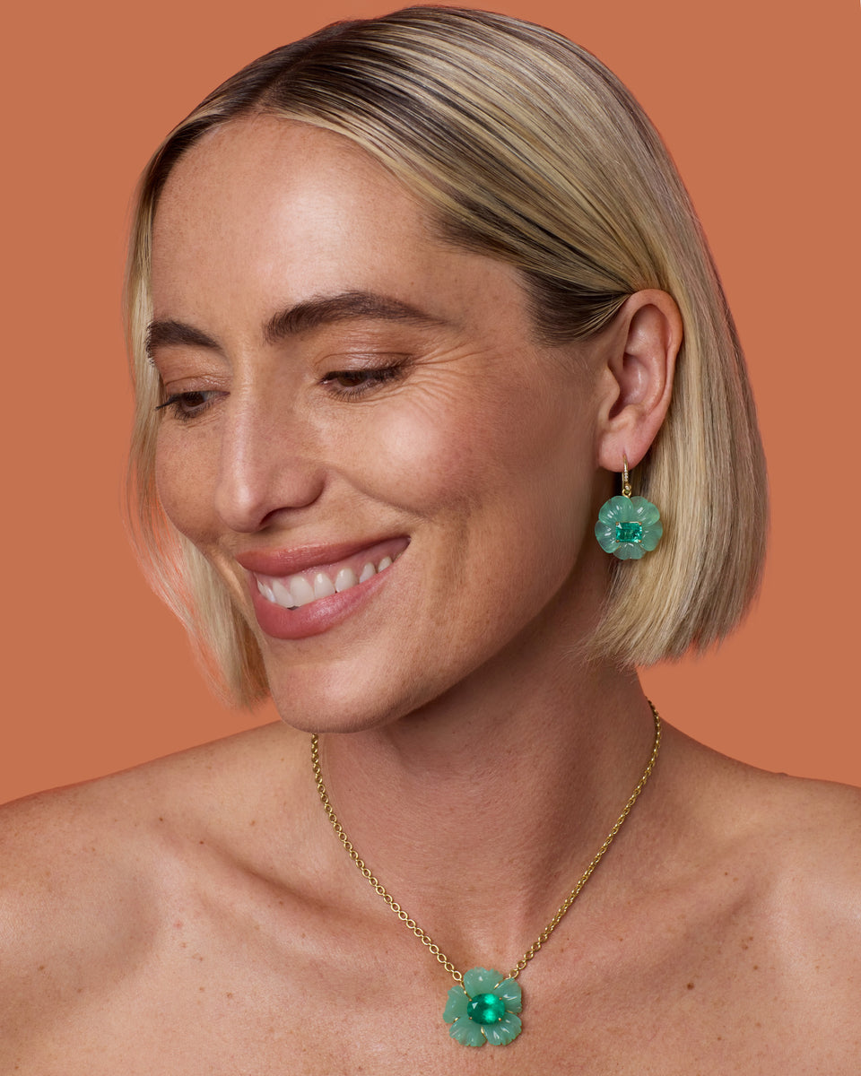 One of a Kind Tropical Flower Earrings