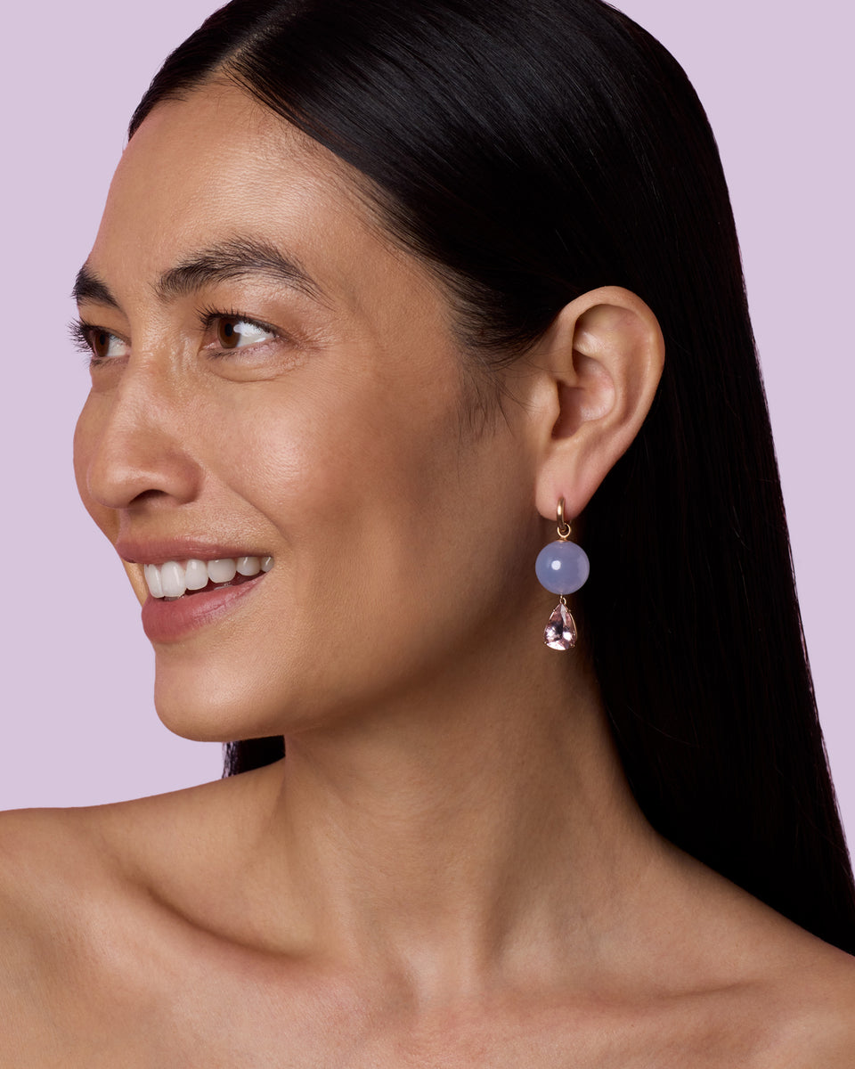 One of a Kind Gemmy Gem Gumball Jeweled Huggies