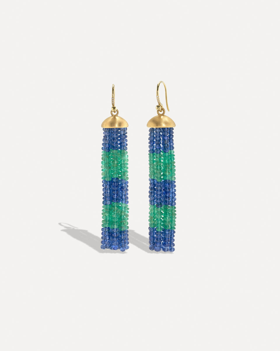 One of a Kind Medium Tassel Earrings - Irene Neuwirth