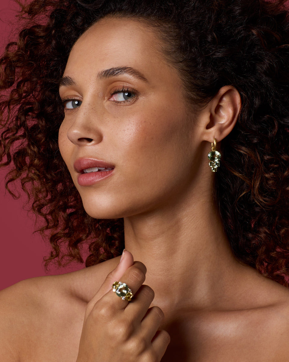 One of a Kind Gemmy Gem Spritz Jeweled Huggies