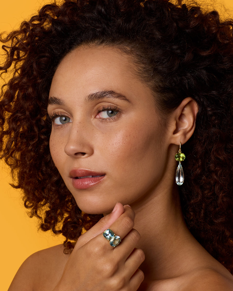 One of a Kind Gemmy Gem Double Stone Ring