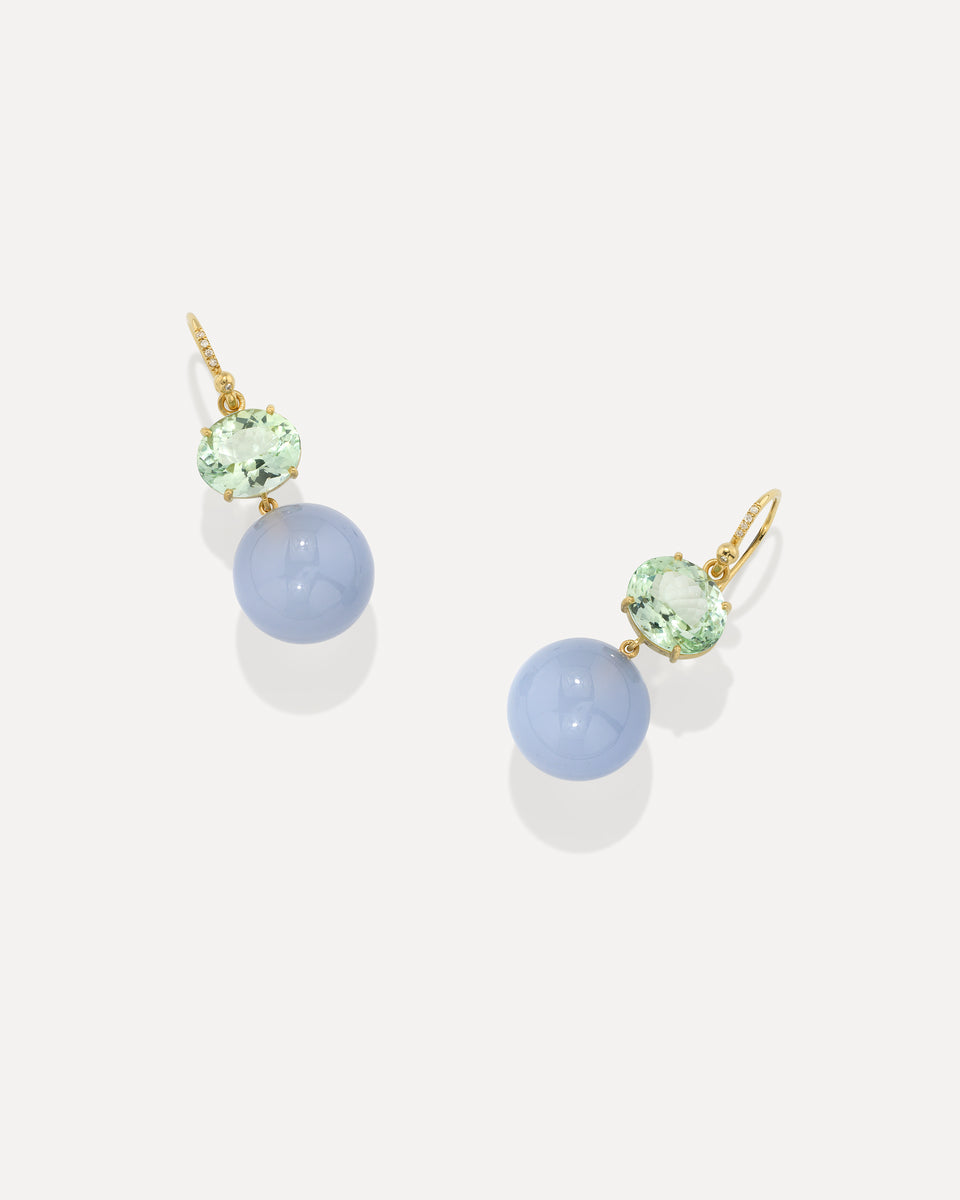 One of a Kind Gemmy Gem Gumball Earrings - Irene Neuwirth