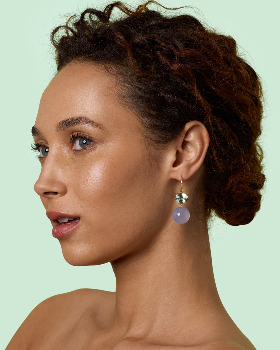 One of a Kind Gemmy Gem Gumball Earrings - Irene Neuwirth